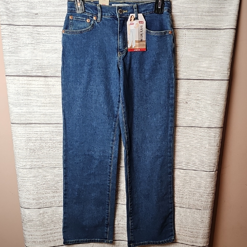 Girls Size 14 Wide Leg Levi's Blue Jeans